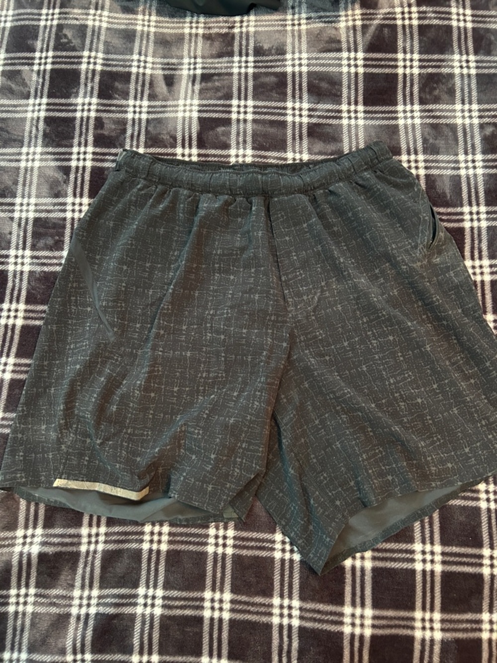 Lululemon Men's Performance Grey Athletic Shorts